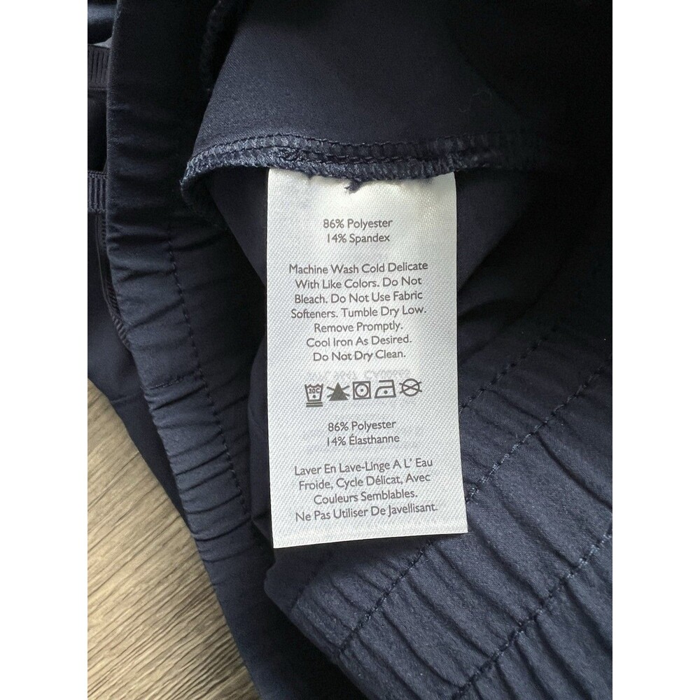 Eddie Bauer Departure Collection Wide Leg Crop Atlantic Navy NEW Sz Large - Picture 7 of 12
